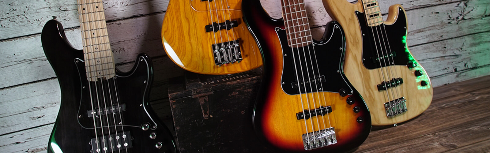 bass guitars lifestyle image